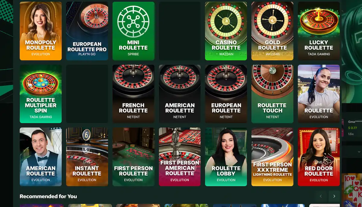 Volt Rush live roulette table with European, French and Lightning variants